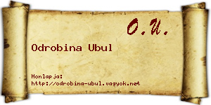Odrobina Ubul névjegykártya